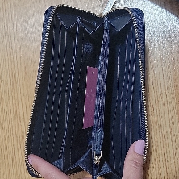 Kate Spade Perfect Orchard Apple Degrade Printed Large Zip Continental Wallet - Picture 6 of 11